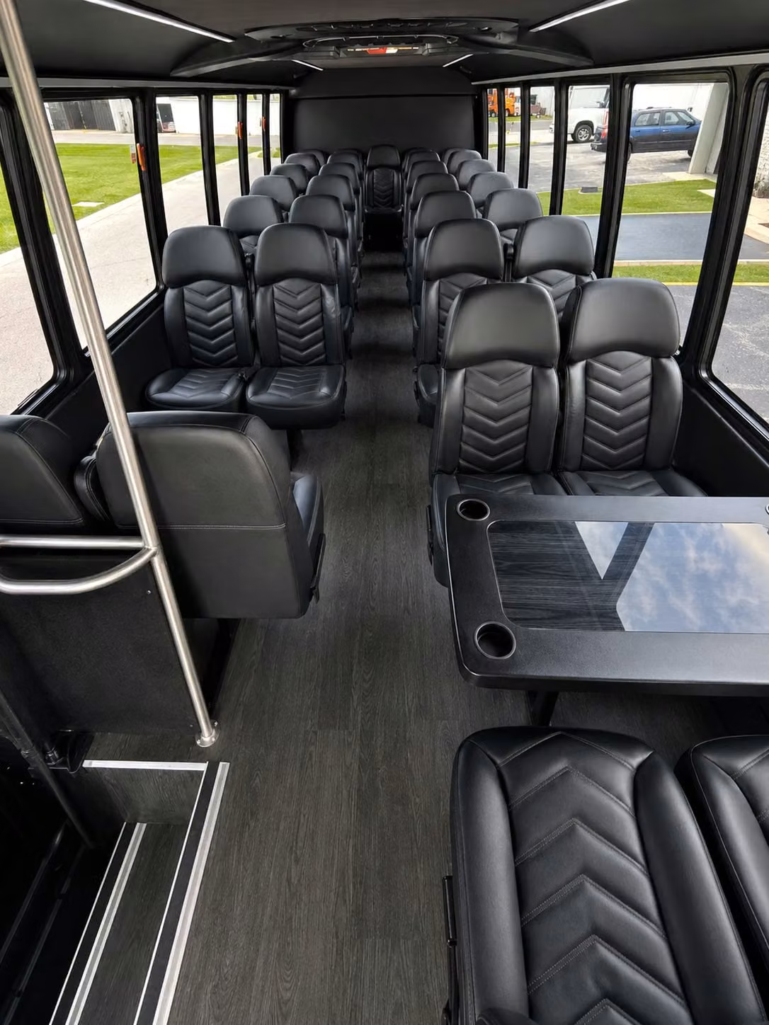 18 passenger minibus interior