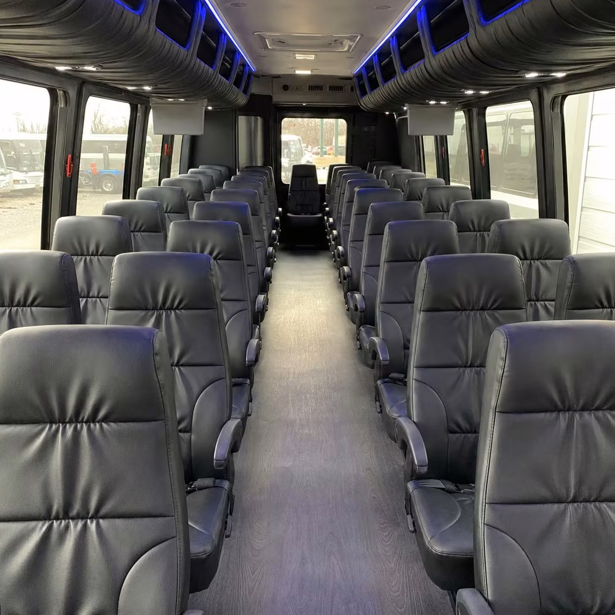 28 passenger minibus inside