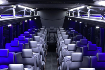 Wichita Falls Charter Bus Interior